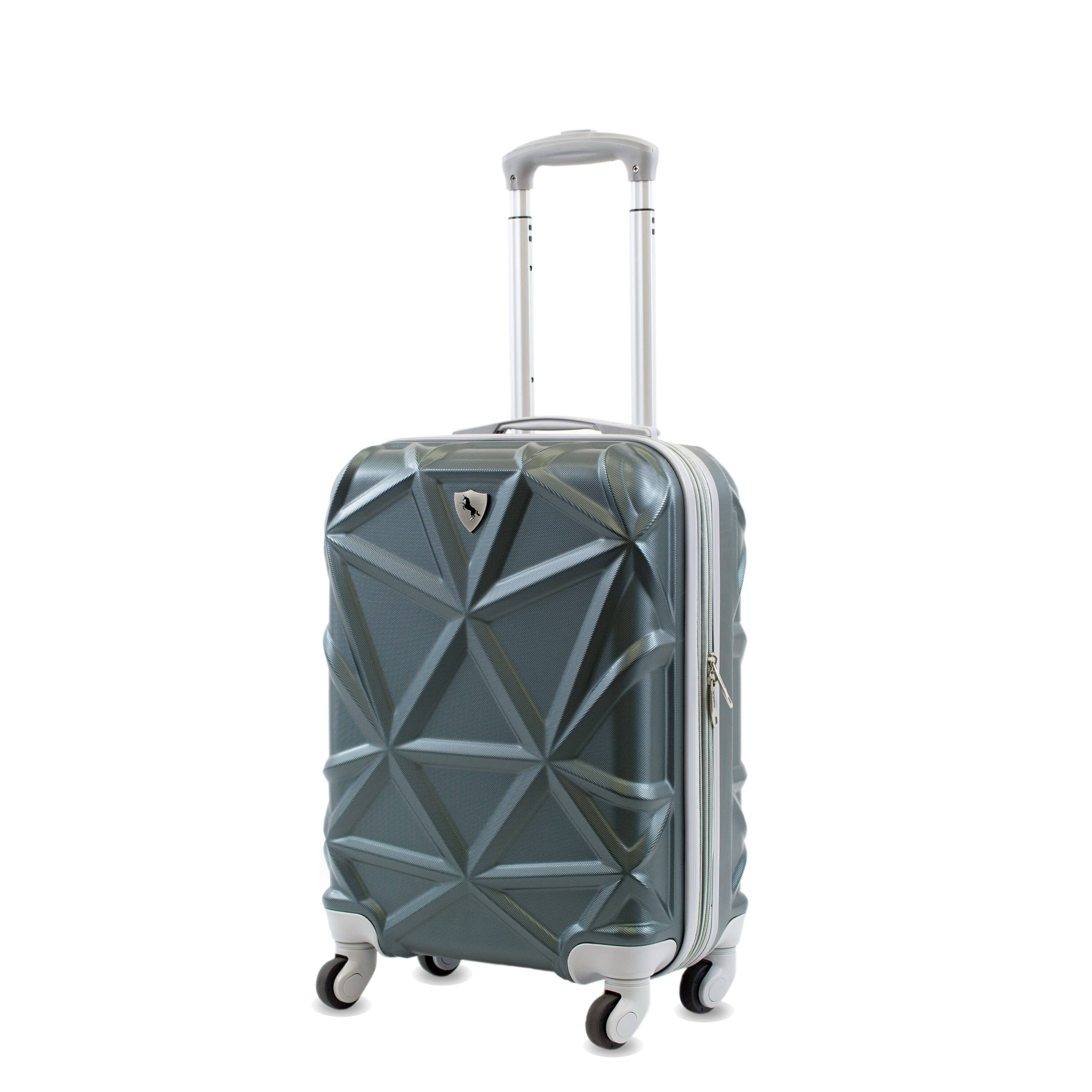 Amka Gem 20 in. Carry-On Hardside Spinner Suitcase - Forest Green