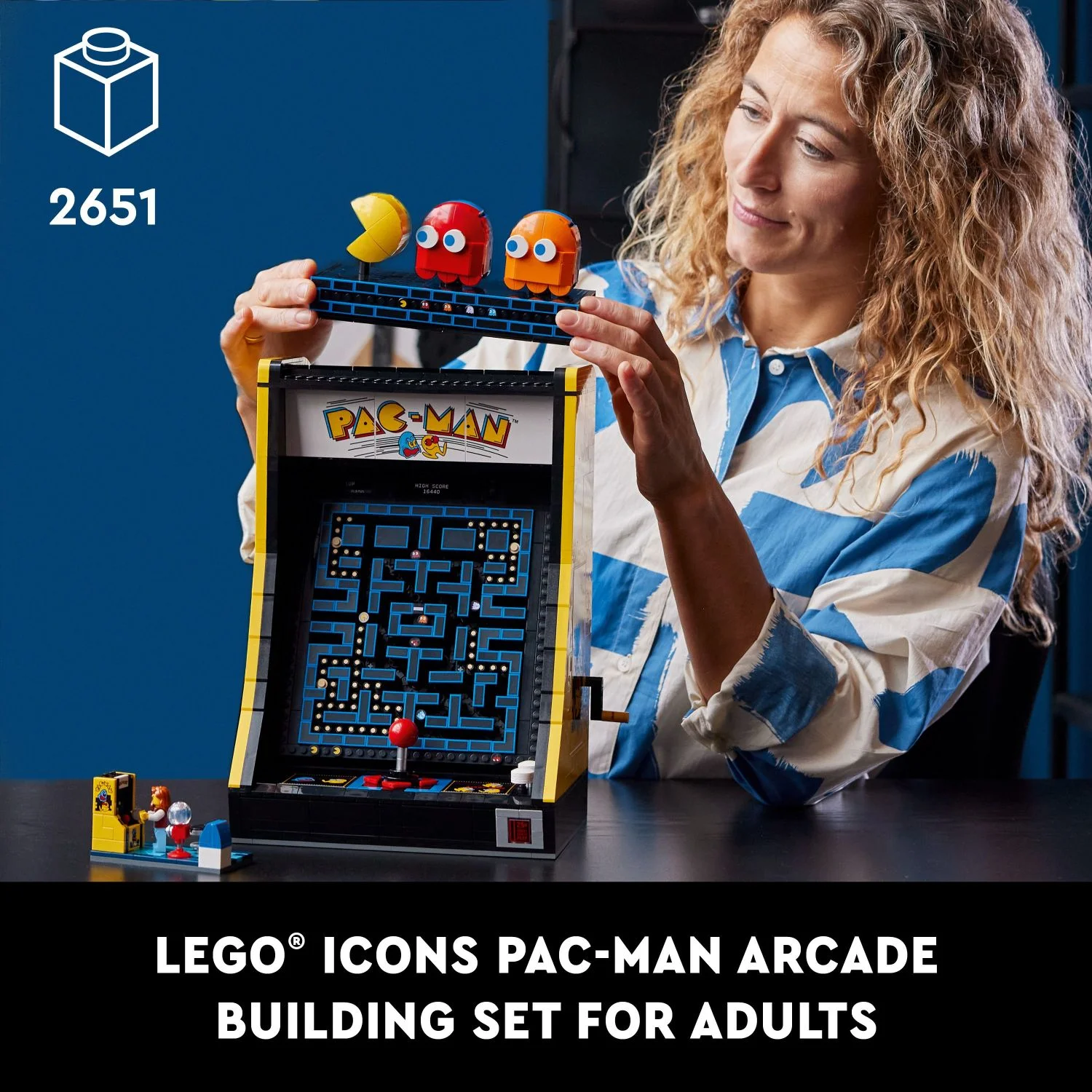 LEGO Icons PAC-MAN Arcade Building Kit, Buildable Model of a Classic Video Game