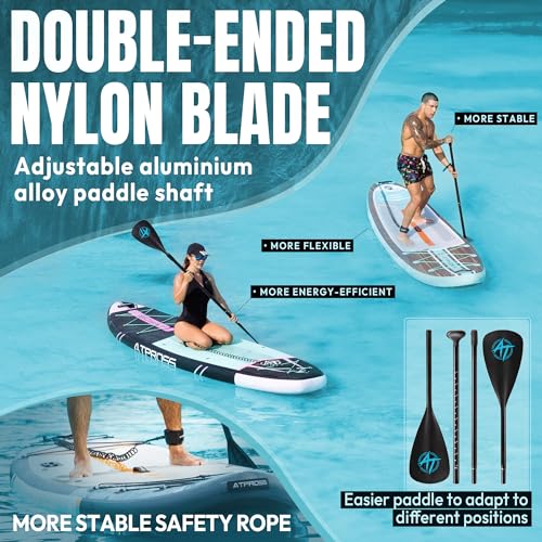11'6"x35" Inflatable Paddle Board, 450lbs Extra Wide Stand Up Paddleboard for Adults with Premium SUP Accessories Kit & Backpack