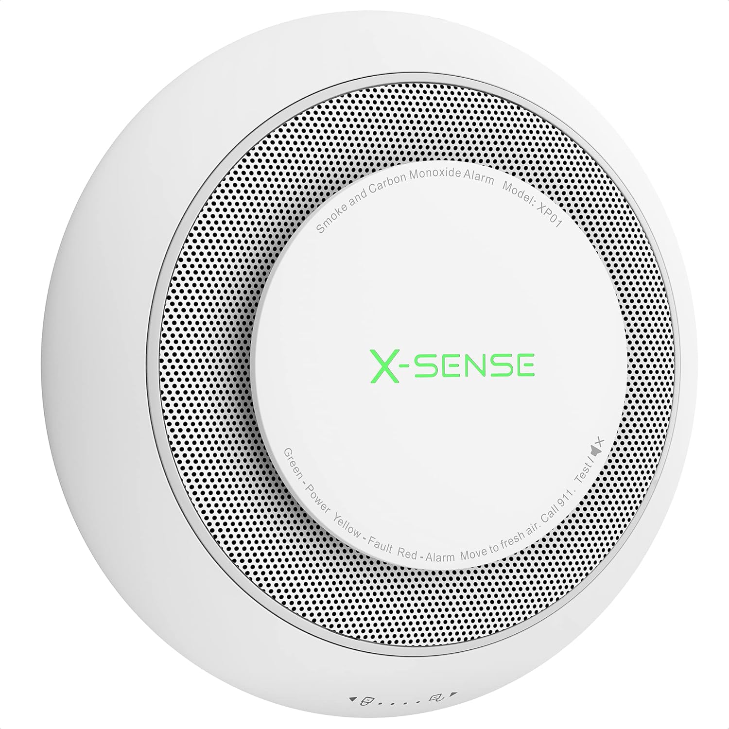X-Sense 10-Year Battery Combination Smoke and Carbon Monoxide Alarm Detector with Large Silence Button, XP01
