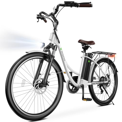 isinwheel M60 Electric Bike for Adults 750W 28mph Ebike with 48V 13Ah Removable Battery, USB Charging Port, 7 Speed Gearshift