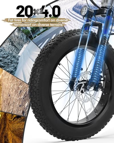 Racer Fat tire Electric Bike for Adults - 28MPH Mountain Ebike with Peak 1200W Brushless Motor, 499Wh Removable Battery
