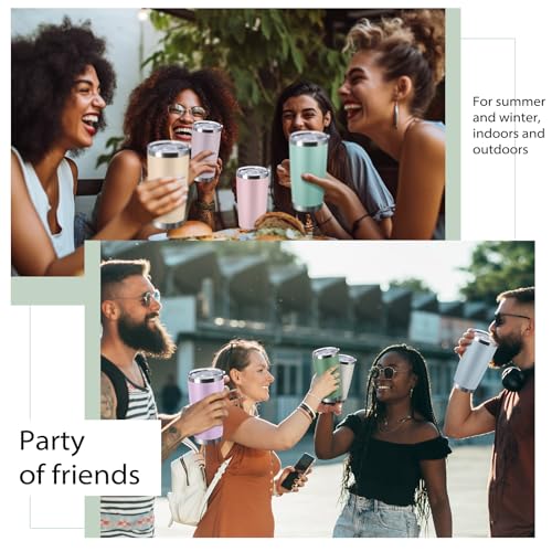Sieral 36 Packs Stainless Steel Tumbler Bulk with Lid Vacuum Double Wall Insulated Travel Coffee Mug Powder Coated Tumbler Cup for Graduation Wedding