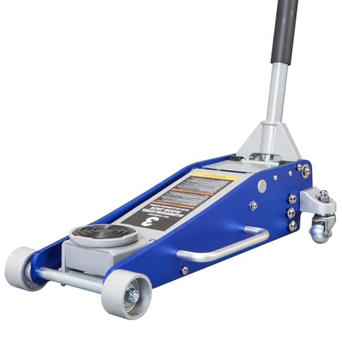 BIG RED 1.5 Ton Floor Jack,Aluminum and Steel Hydraulic Low Profile Car Jack with Dual Piston Quick Lift Pump