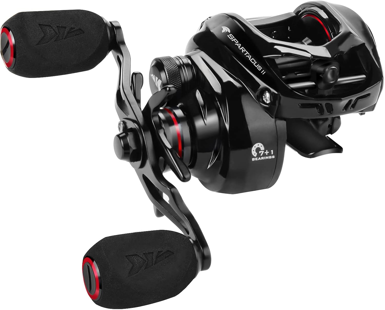 KastKing Spartacus II Baitcasting Fishing Reel, 6oz Ultralight, Super Smooth with 17.6 LB Carbon Fiber Drag, 7.2:1 Gear Ratio