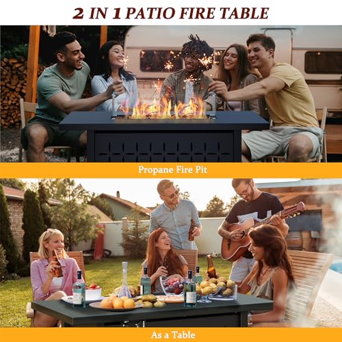 Vongrasig 6 Pieces Outdoor Patio Furniture Set, PE Wicker Rattan Sectional Sofa Patio Conversation Sets with Coffee Table for Garden, Backyard