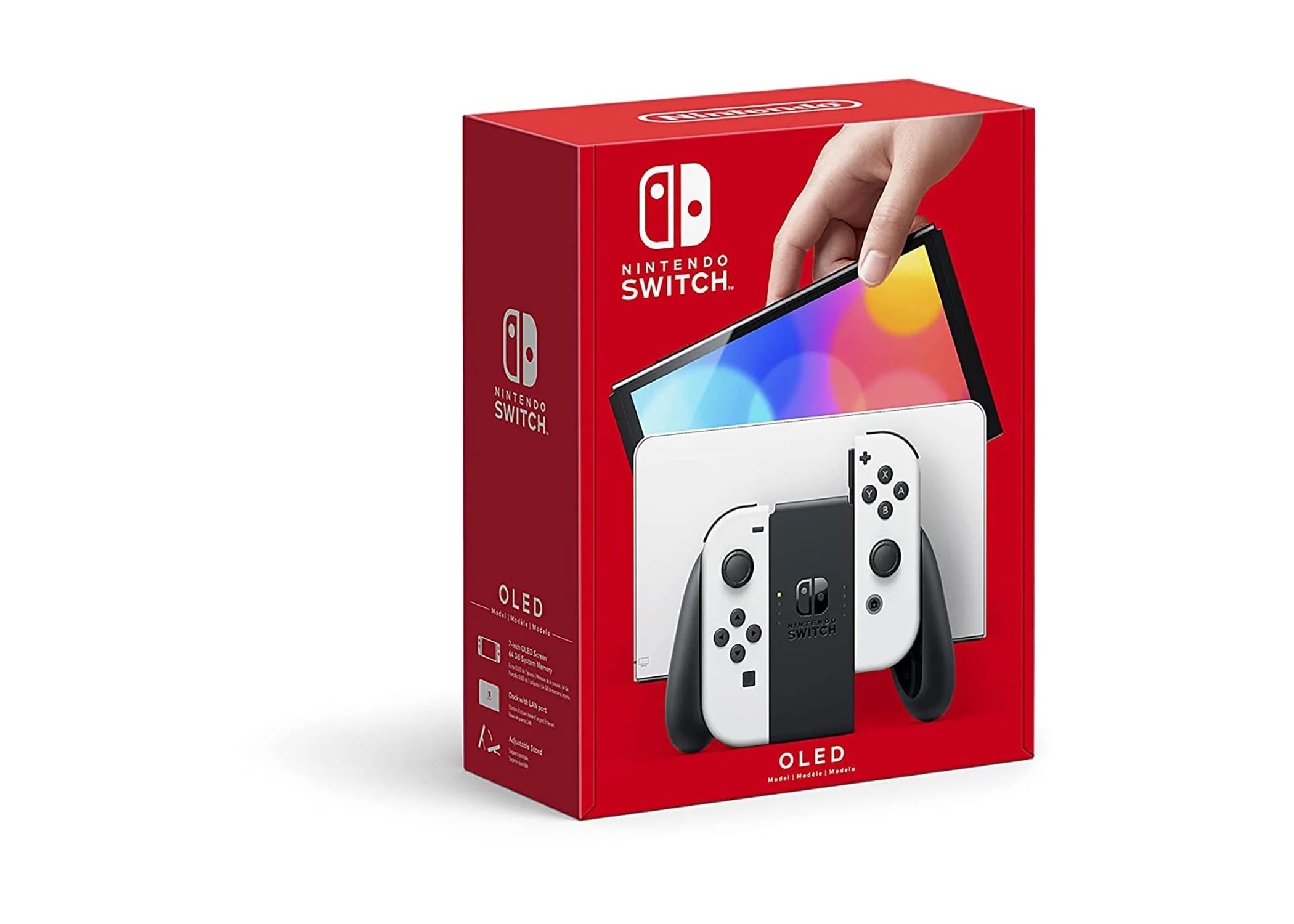 Nintendo Switch – OLED Model with White Joy-Cons and 128GB Micro SD-Card