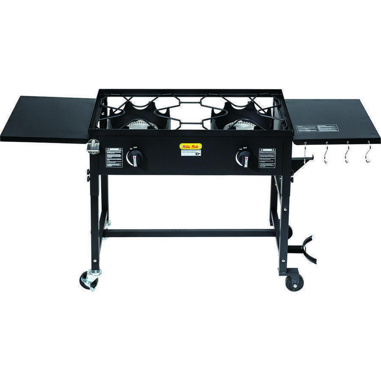 Barton Double Burner Grill Stove, Propane BBQ w/ 58,000 BTU for Outdoor Kitchen