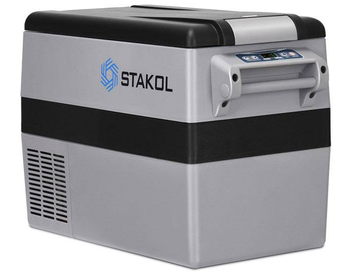 44 Quarts Portable Electric Car Cooler Refrigerator/Freezer Compressor Camping - Black + Gray