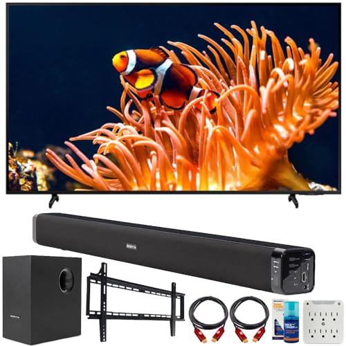 Samsung 65 Inch DU8000 Crystal UHD LED 4K Smart TV Bundle with 2 YR CPS Enhanced Protection Pack (2024 Model)