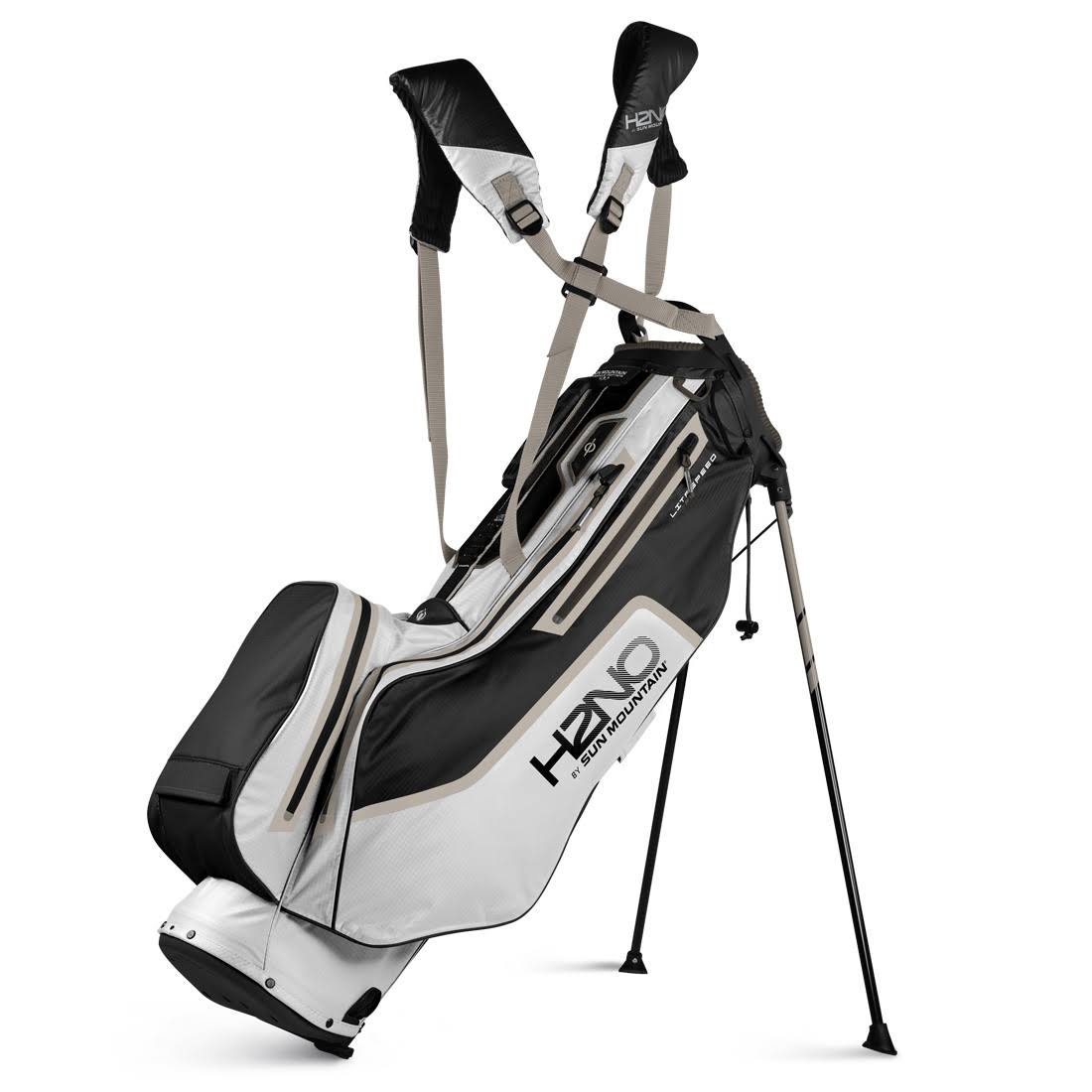 Sun Mountain H2no Litespeed Stand Bag, Inferno/Gunmetal/Cadet