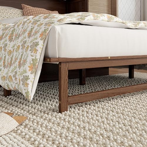 KEIKI Queen Size Cabinet Murphy Bed with Charging Station and Drawer, Multiple Storage Foldable Hideaway Wall Murphy Bed Frame with Solid Slat