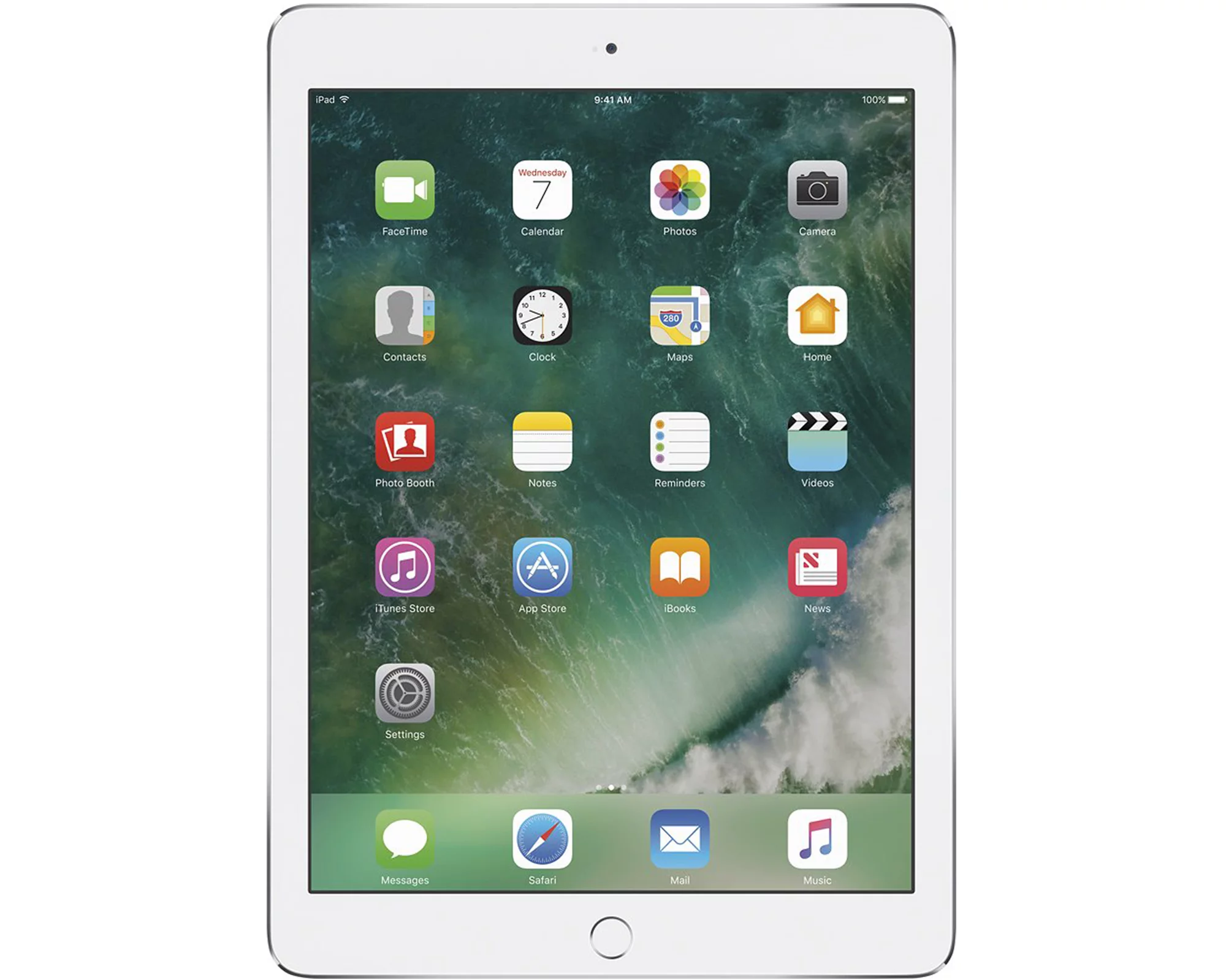Open Box | Apple iPad Air 2 | 9.7-inch | 128GB | Wi-Fi Only | Bundle: USA Essentials Bluetooth/Wireless Airbuds, Case