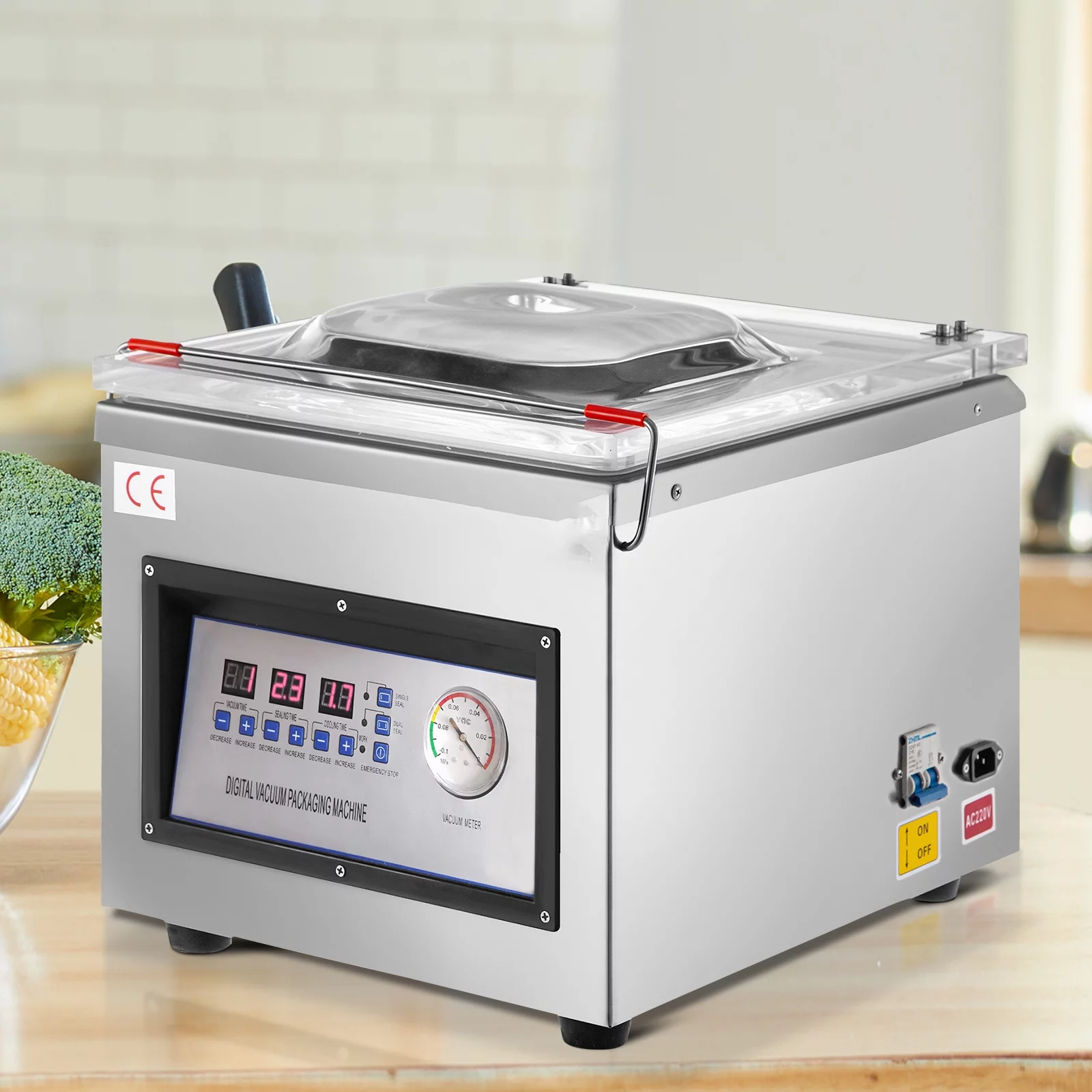 VEVOR Chamber Vacuum Sealer DZ-260C 320mm/12.6inch, Kitchen Food Chamber Vacuum Sealer, 110v Packaging Machine Sealer for Food Saver, Home