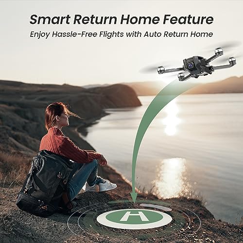 Holy Stone HS720E Drones with Camera for Adults 4K,Integrated Remote ID, 2 Batteries 46 Min Flight Time, 5GHz FPV Transmission, 130° FOV EIS Camera