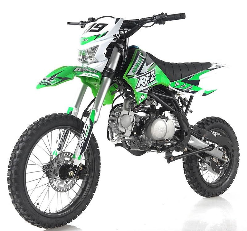 HHH 125cc Apollo X19 RFZ Adult Gas Dirt Pit Bike 4 Speed Manual Clutch 125cc Dirtbike with Headlight