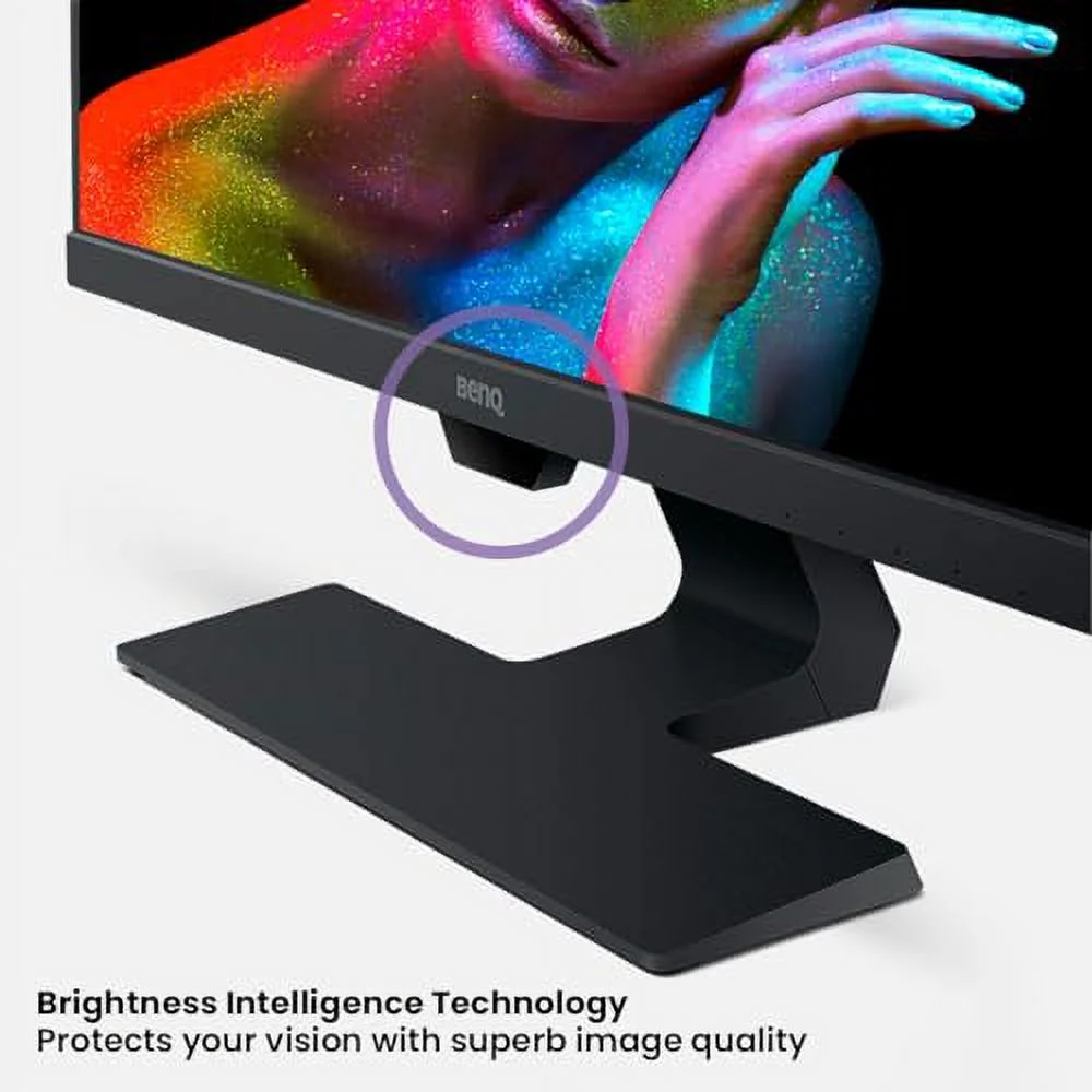 BenQ GW2480 Computer Monitor 24" FHD 1920x1080p | IPS | Eye-Care Tech | Low Blue Light | Anti-Glare | Adaptive Brightness | Tilt Screen | Built-In