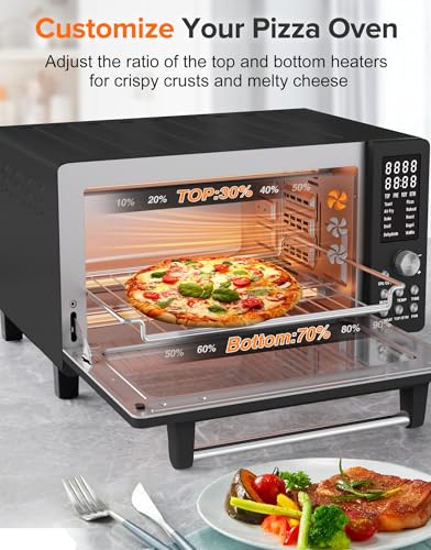 Nuwave Bravo Pro Smart 21QT Toaster Oven Air Fryer Combo, Convection Oven Countertop, 10 functions all in 1, with even & quick crisp technology