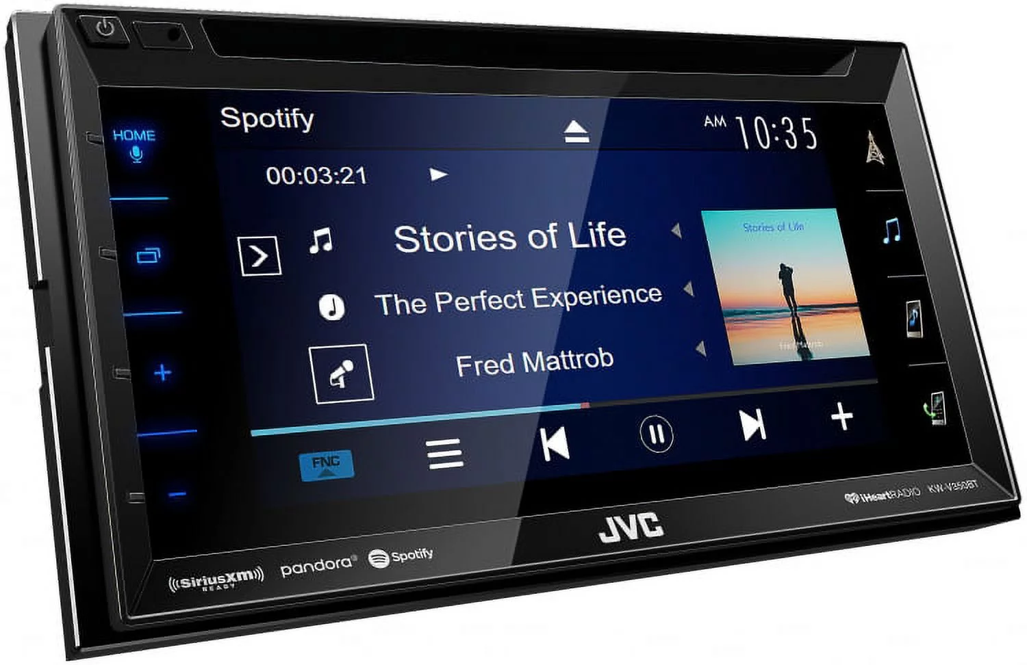 JVC KW-V350BT 6.8" Receiver With Bluetooth, 13-Band EQ + SiriusXM Satellite Radio Tuner & Back-Up Camera