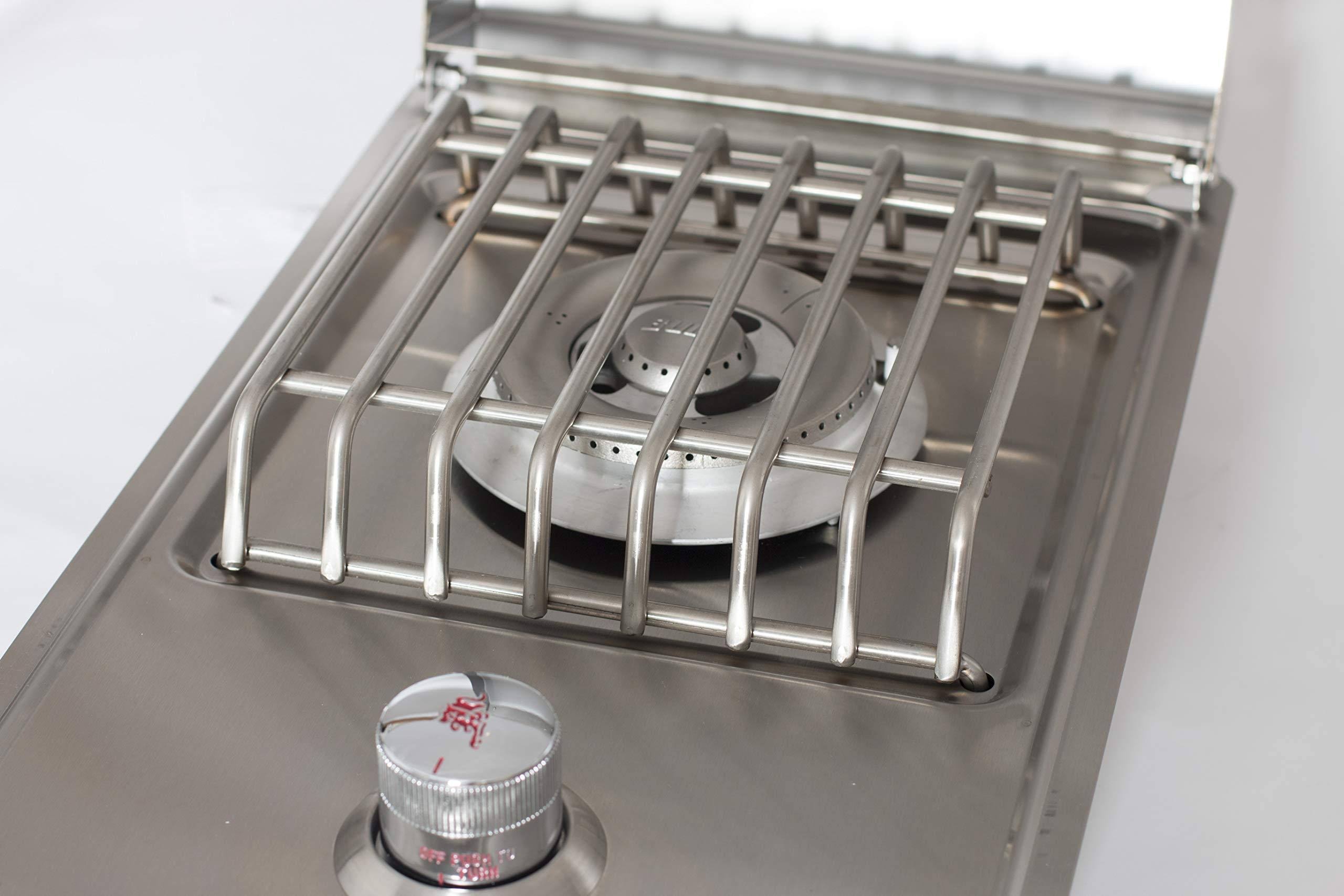 Bull Drop in Single Side Burner, Natural Gas, Stainless Steel