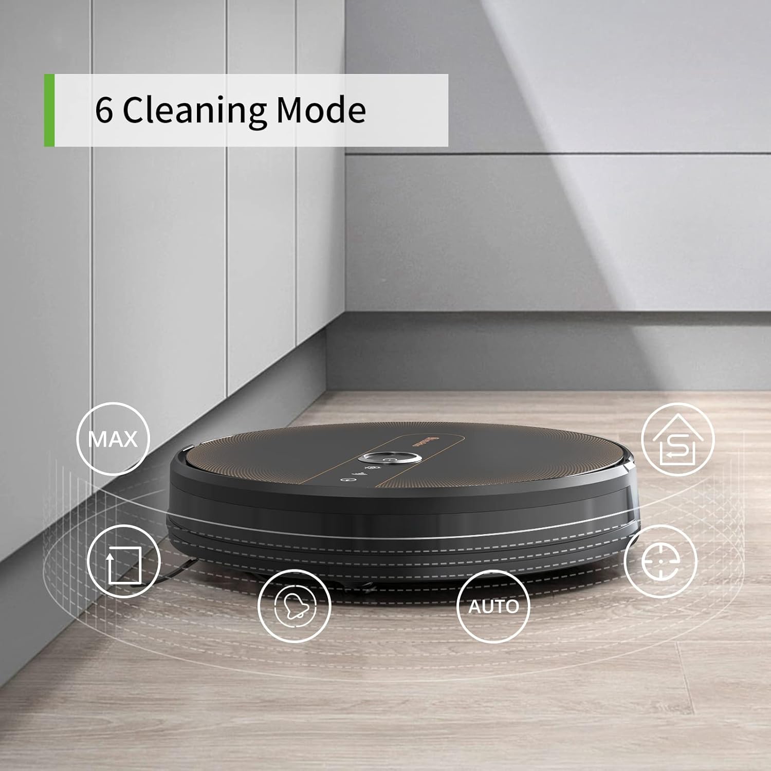 Robot Vacuum and Mop, Robot Vacuum for Pet Hair, Hard Floor and Carpet, Works with Alexa, InstaRobo X1 Robot Vcuum Cleaner, Voice/App Control, 2000Pa