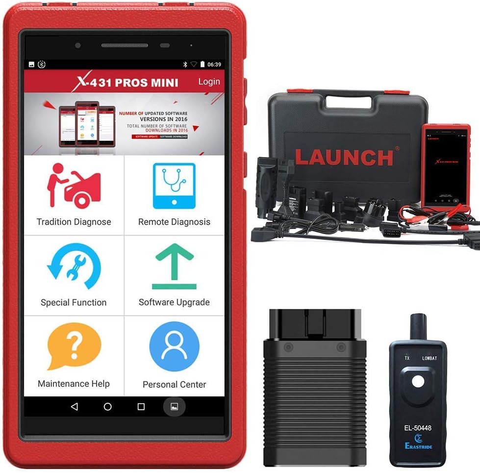 LAUNCH X431 Pros Mini (Same Functions as X431 V+) ECU Coding Diagnostic Scanner Bi-Directional Scanner, FCA SGW