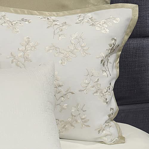 Riverbrook Home 100% Polyester Comforter Set, Queen, Hillcrest - Ivory/Gold, 9 Piece Set