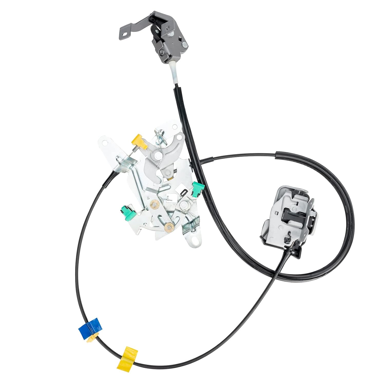 6C3Z-28264A01-A Rear Door Lock Latch Cable Actuator Assembly Set Left Driver Side Upper and Lower for Ford F250 F350 F450 F550 Super Duty Extended