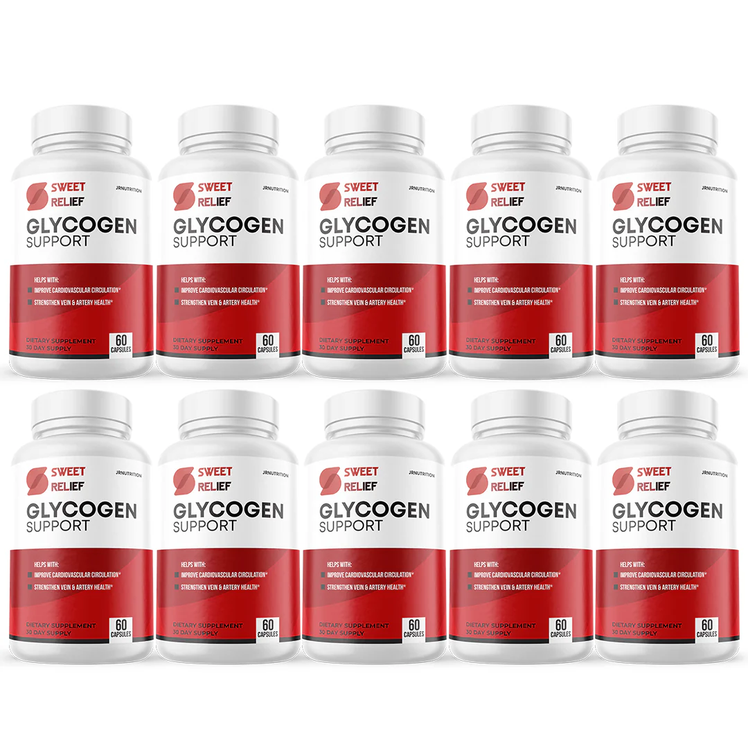 Sweet Relief Glycogen - Dietary Supplement 60 Capsules (10 Pack) - Kansas Nuitrition - HNZSDS