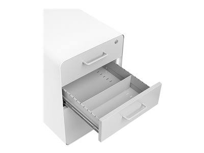 Poppin Stow 3-Drawer Vertical File Cabinet, LOCKING, Letter/Legal, Multicolor, 20x22D (101251)