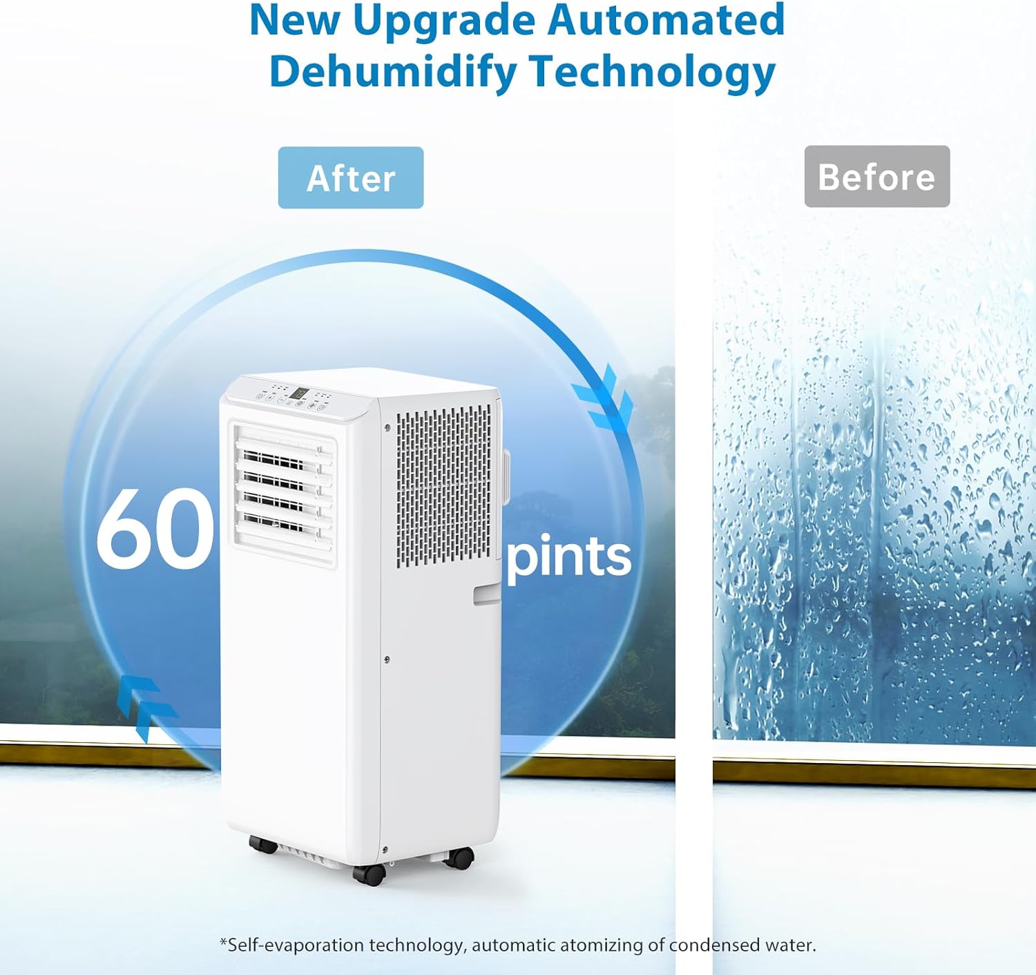 Ostar 10000 btu Air Conditioner Portable Up to 450 Sq, Stand up Air Conditioner with 3-in-1 Mode and LED Display