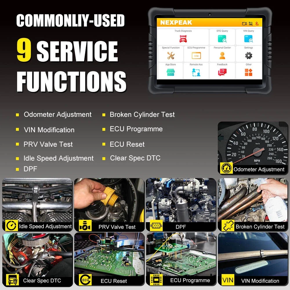 K2 Diesel Heavy Duty Truck Diagnostic Tool Full System OBD2 Automotriz Scanner