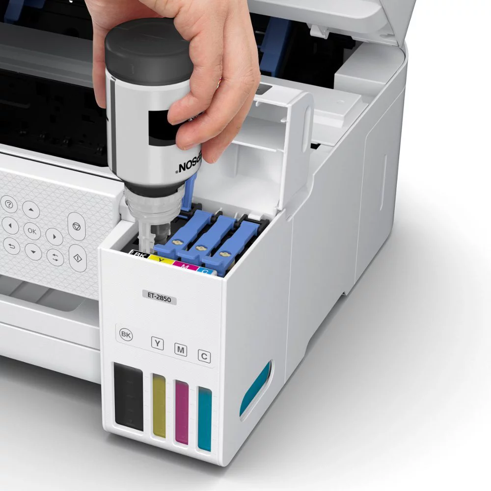 Epson EcoTank ET-2850 All-in-One Supertank Inkjet Printer - White (C11CJ63202)