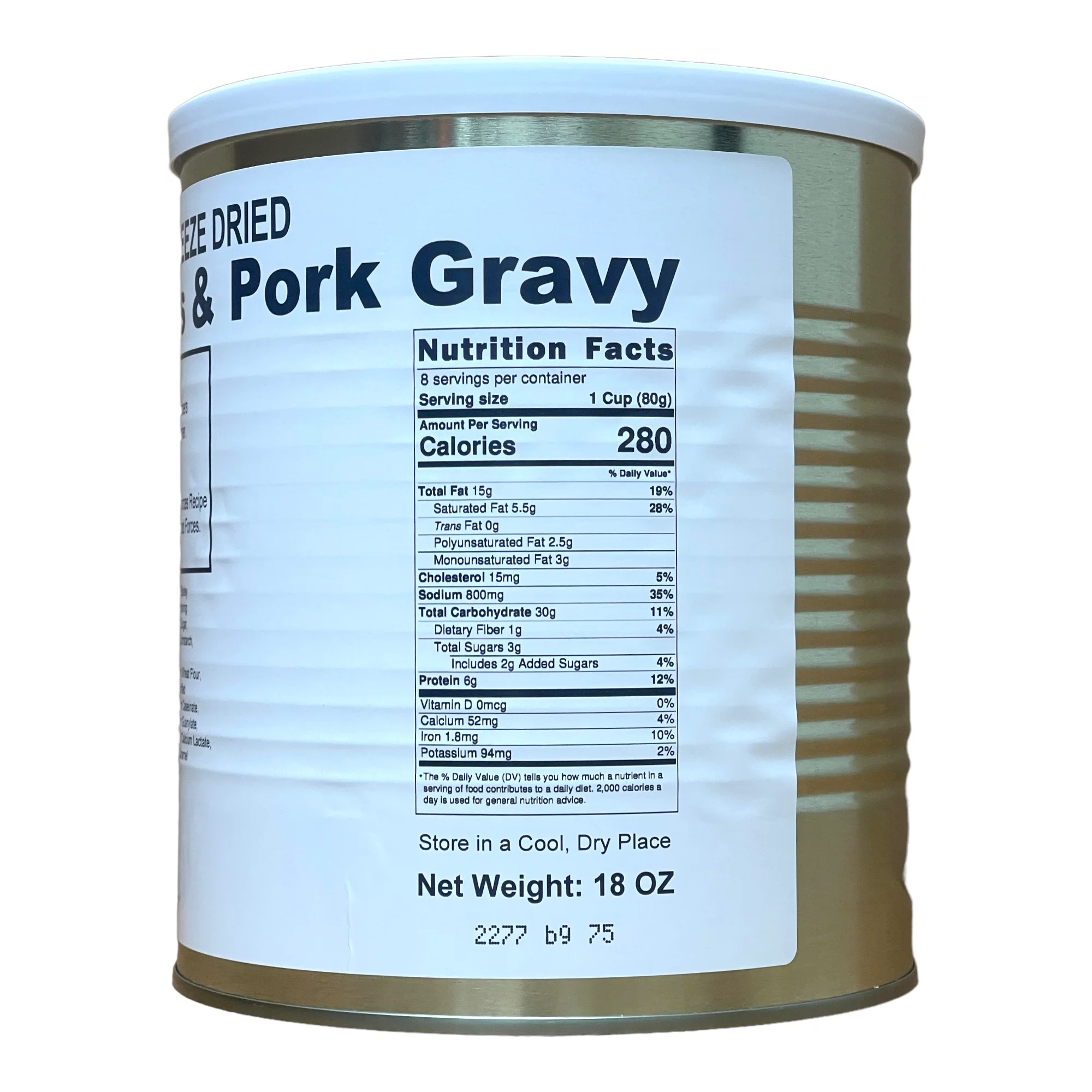 Military Surplus Freeze Dried Holiday Variety Long Term Food Storage and Emergency Preparedness Kits |Survival & Emergency Food | 6 Cans Per Case (2
