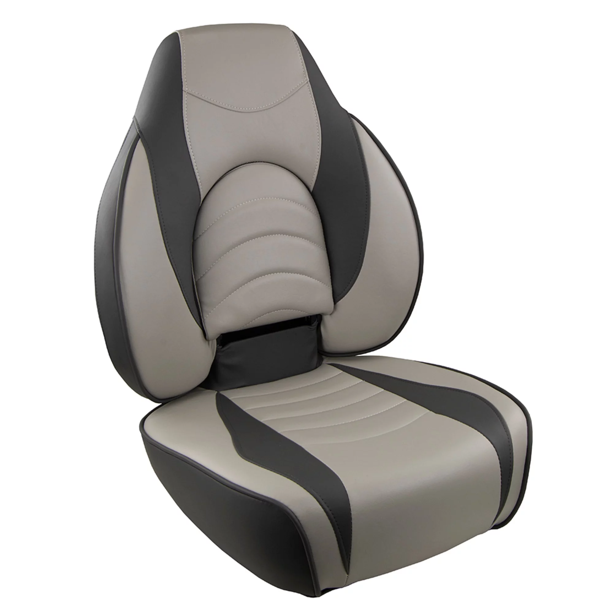 Springfield 1780238 Deluxe Fish Pro High Back Seat - Charcoal/Grey