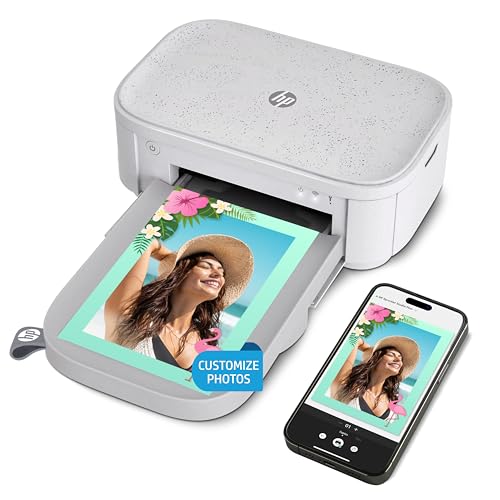 HP Sprocket Studio Plus 4x6 Wireless Instant Photo Printer, 118 Sheets + 3 Cartridges, Wi-Fi, Premium Dye Sublimation, Compact Home Use