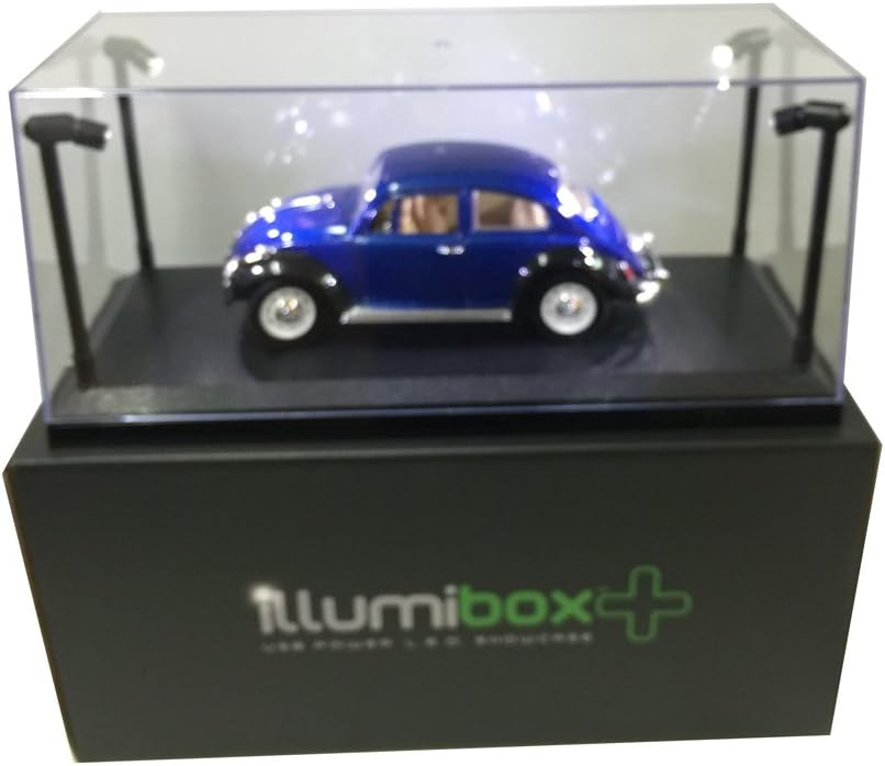 Illumibox MJ14001 Showcase 1: 18 x+ USB Powered Led Black Base Display, Clear Pack of 2