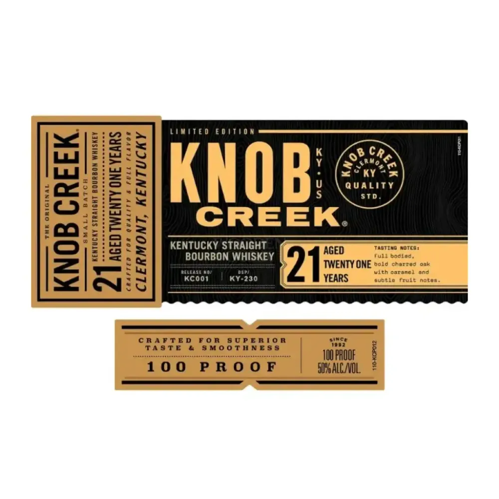 Knob Creek 21 Year Old Kentucky Straight Bourbon Whiskey - Nestor Liquor