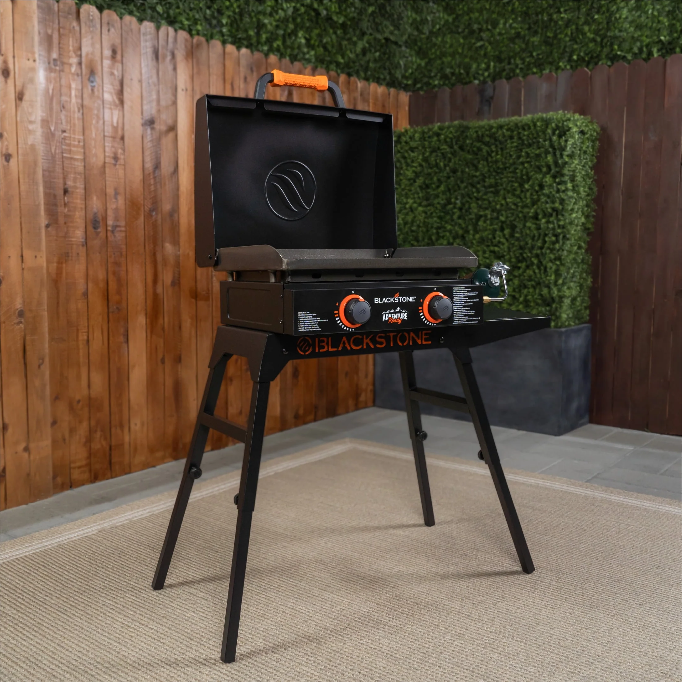 Blackstone Adventure Ready 22 Omnivore Propane Griddle with Stand and Adapter Hose
