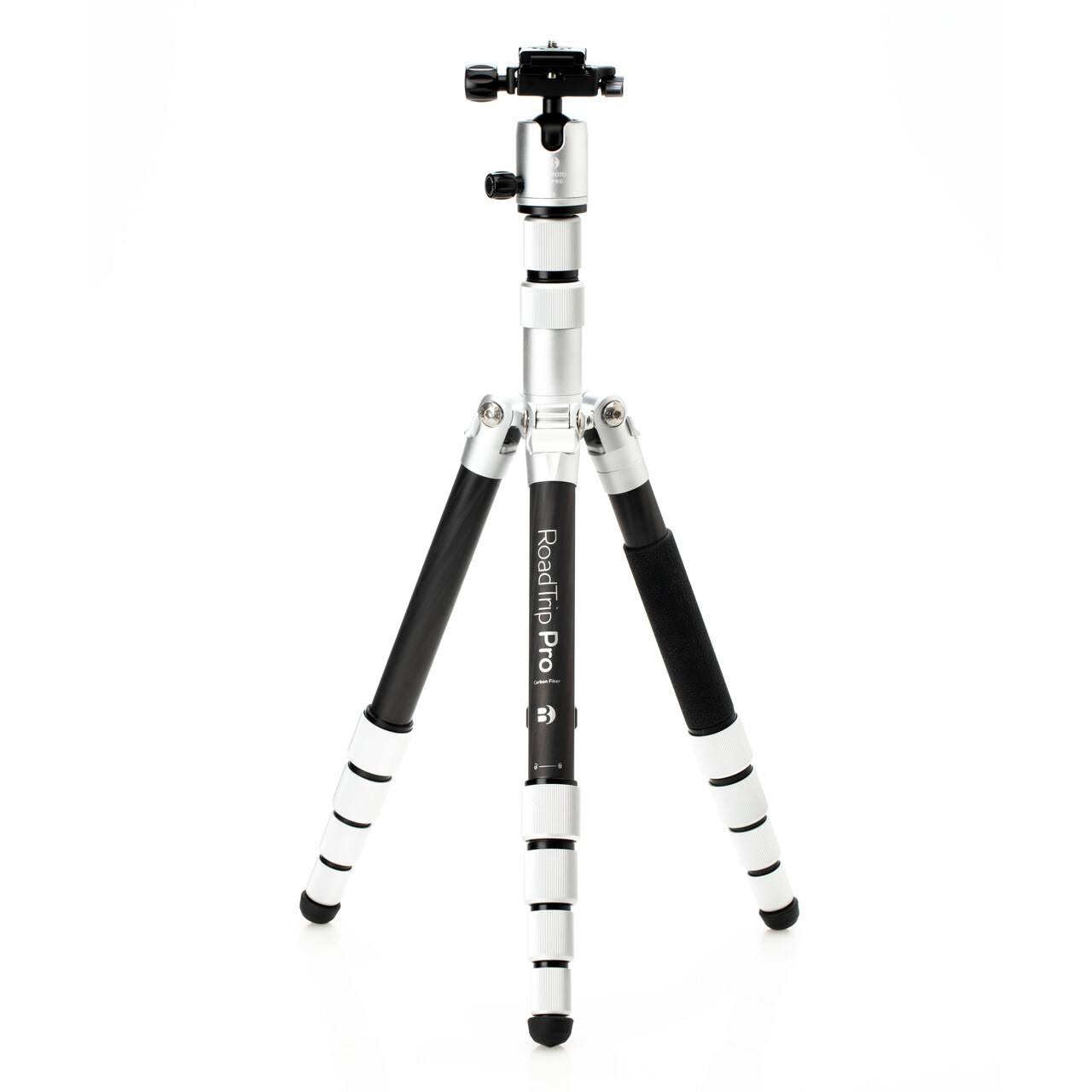 MeFOTO Roadtrip Pro Carbon Fiber Series 1 Travel Tripod (Silver)