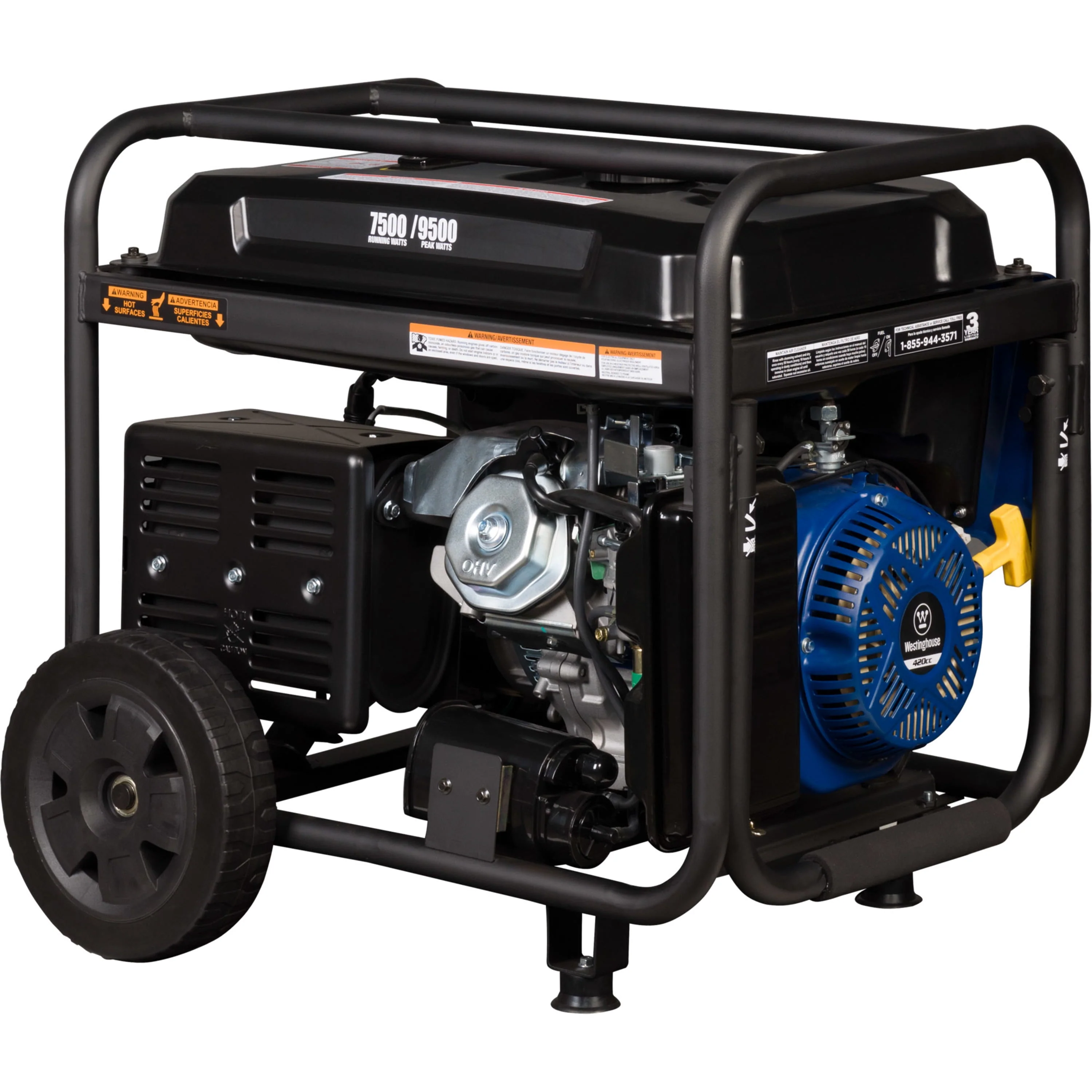 Westinghouse 9500 Peak Watt Home Backup, Remote Electric Start, Gas Powered Portable Generator