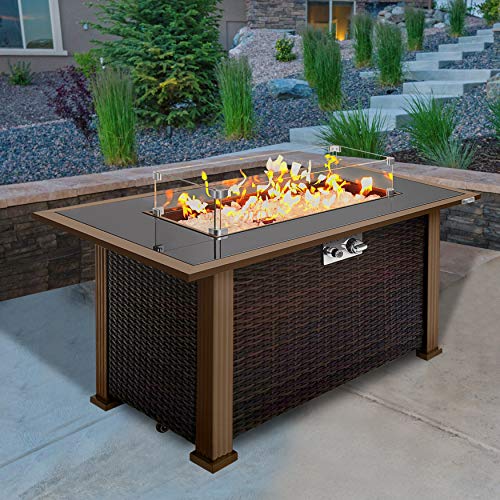 Outdoor Propane Fire Pit Table - CSA/ETL Certified Safe 50