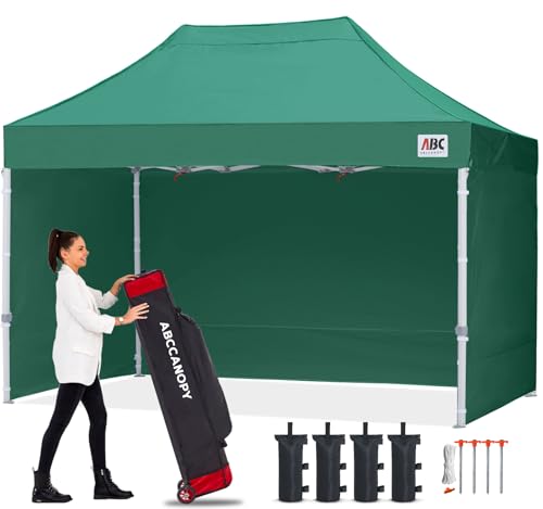 ABCCANOPY Easy Pop Up Canopy Tent with Sidewalls 10x10 Commercial -Series, White
