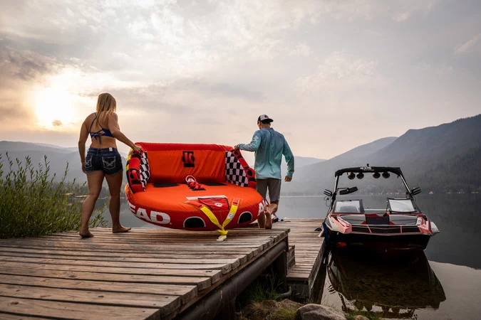 Sportsstuff Inflatable Big Mable Sitting Two Person Towable Tube