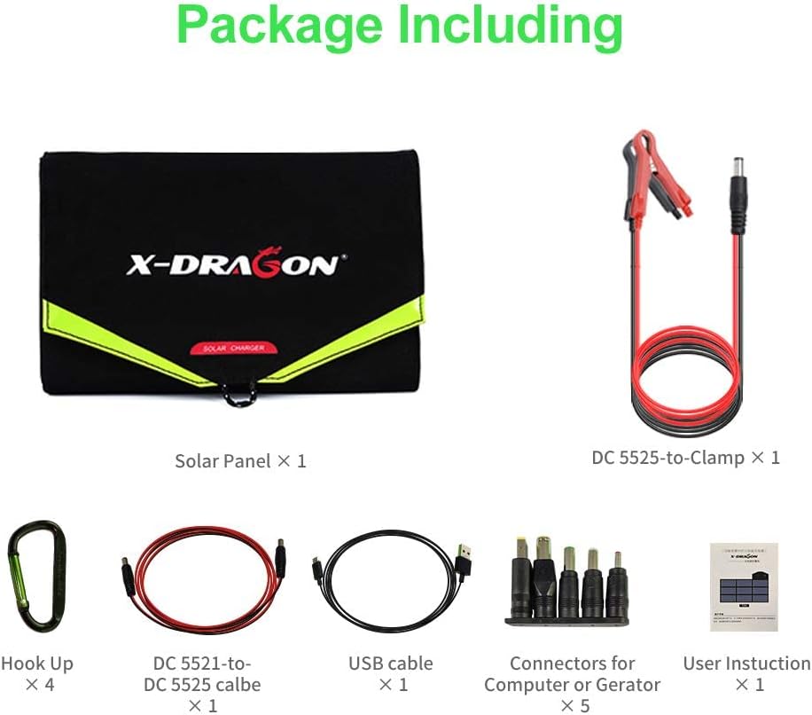 X-DRAGON 200W Power Station with Foldable Solar Panel Charger