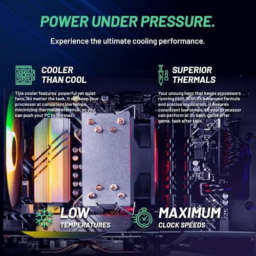 Skytech Nebula Gaming PC Desktop, Ryzen 5 5600 3.5 Ghz (4.4GHz Turbo Boost), NVIDIA RTX 3050 6GB GDDR6, 1TB SSD, 16GB DDR4 RAM 3200, 650W Gold PSU