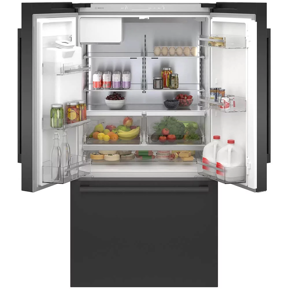 Bosch B36CD50SNB 21 Cu. Ft. Black Stainless French Door Bottom Mount Refrigerator