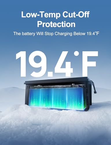 ECO-WORTHY 12V 280AH LiFePO4 Lithium Battery with Bluetooth, Low Temp Protection, Built-in 200A BMS, 3584Wh Energy. Perfect for, RV