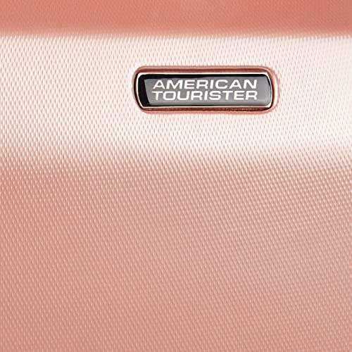American Tourister Moonlight Hardside Expandable Luggage with Spinner Wheels, Rose Gold, 3-Piece Set (21/24/28)