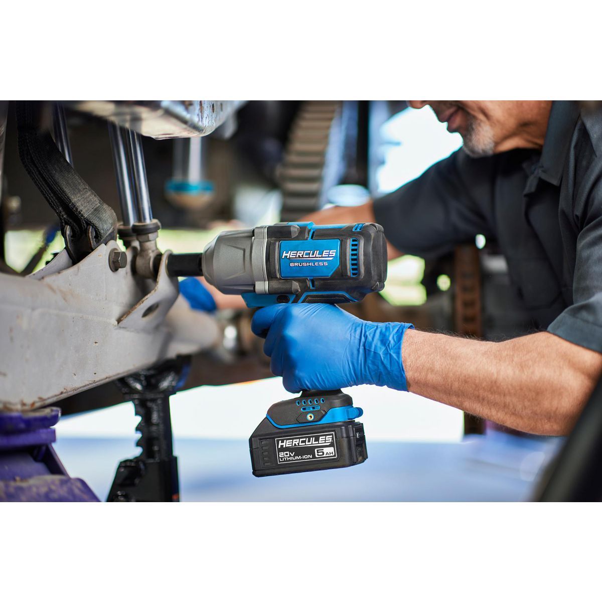 HERCULES 20V Brushless Cordless, 1/2 in. High-Torque Impact Wrench with Friction Ring - Tool Only